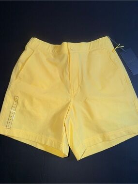 VSRT Yellow Seersucker Shorts Small